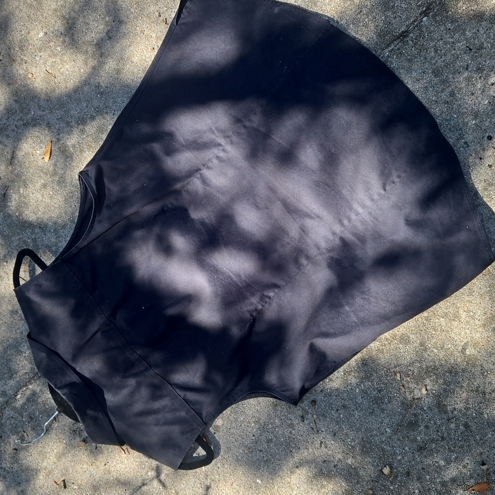 Chico's Black Sleeveless No Iron Button-Down Shirt - Picture 3 of 5